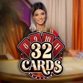 32 Cards online game logo by Ezugi on bolcasino.co.nl