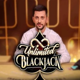 Unlimited Blackjack slot logo by Ezugi at Billionaire Casino